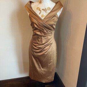 Gold Party Cocktail Dress